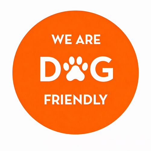 Logo we are dog friendly